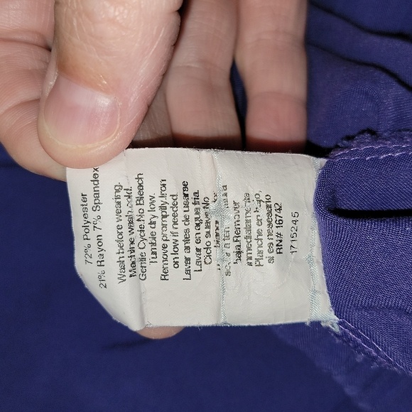 Jockey scrub pants size small, purple, drawstring. - Picture 4 of 4